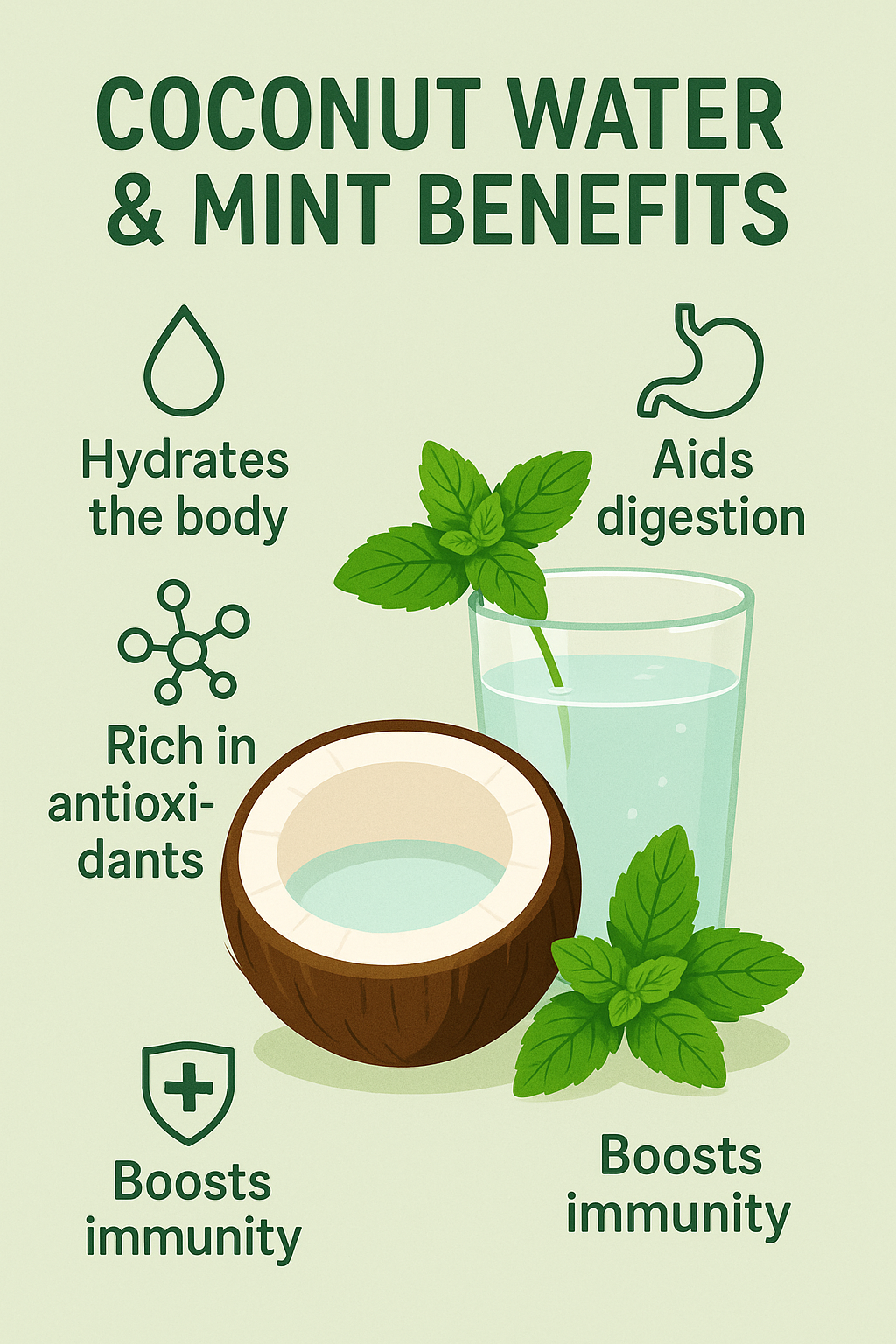 Mint & Coconut Water: The Dynamic Duo for Summer Hydration